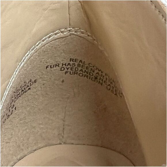 Nine‎ West Women’s 8 Calf Hair Pointy Toe Bootie Cowboy Western Single 5 Zip - Picture 11 of 12